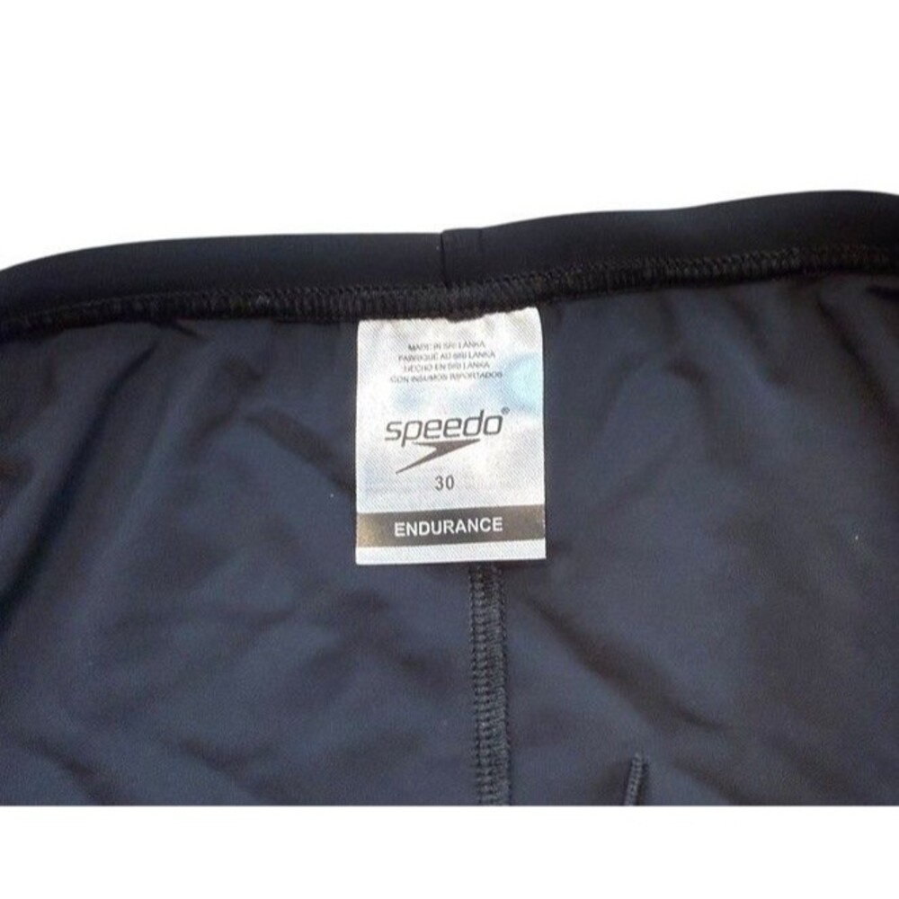Speedo Swim Briefs UPF Performance Training Beach Racing Black Size Mens 30 NWT - Picture 2 of 7
